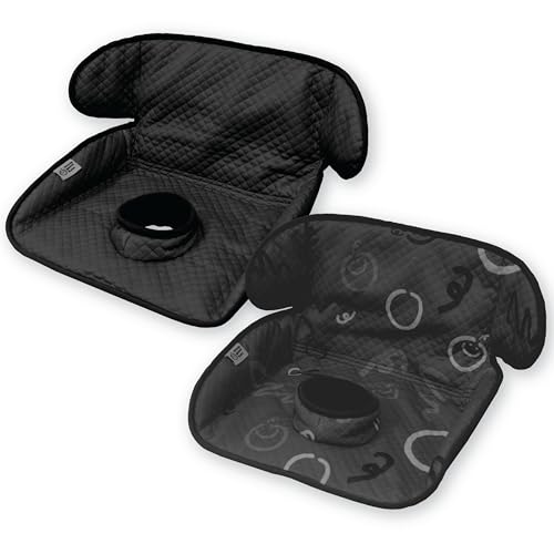 Piddle Pad 2-Pack, Potty Training Car Seat Protector, Toddler Car Seat Cover & Stroller Protector, Machine Washable Waterproof Car Seat, Anti-Slip, Universal Fit (Black) - color: Black