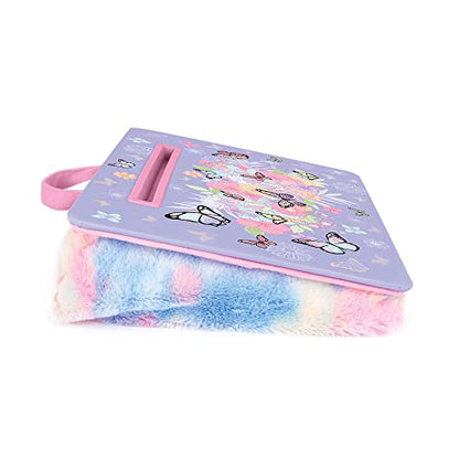 3C4G THREE CHEERS FOR GIRLS Butterly Lap Desk-Lap Desk with Cushion for Kids - Large Laptop Surface with Cushion - KidsTravel Tray for Car with Storage for Tables, Pens & More
