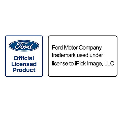 iPick Image Made for Ford Thunderbird Real Carbon Fiber Insert Gunmetal Chrome Stainless Steel License Plate Frame