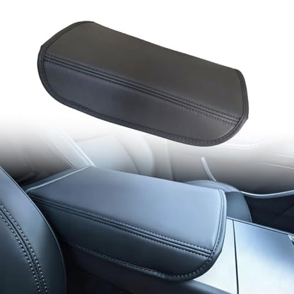 Tesla Armrest Cover for Model 3 (2017–2024) & Model Y (2020–2024), Soft Padded Center Console Armrest Protector, Comfortable Elbow Support, Easy Install, Black