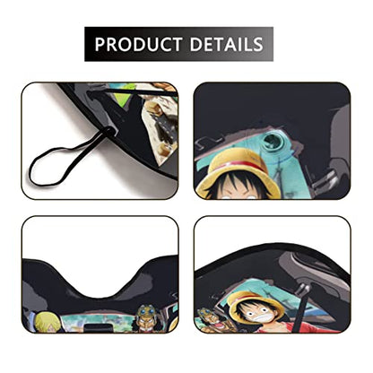 Anime Foldable Car Windshield Sun Shades Universal Fit 51.2" X 27.5"Keep Your Vehicle Cool, Uv Sun and Heat Reflector Car Truck SUV-S - color: Anime 3