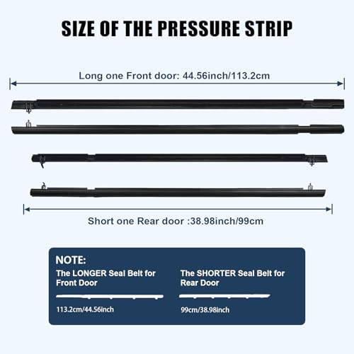 ItranMc Car Window Weather Stripping Molding Trim Belt,Compatible with Honda Civic 2006-2011 4-Door Sedan, Replace#72410-SNA-A01 72450-SNA-A01 72950-SNA-A01 72910-SNA-A01 - style: Civic 2006-2011
