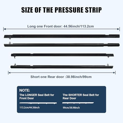 ItranMc Car Window Weather Stripping Molding Trim Belt,Compatible with Honda Civic 2006-2011 4-Door Sedan, Replace#72410-SNA-A01 72450-SNA-A01 72950-SNA-A01 72910-SNA-A01 - style: Civic 2006-2011
