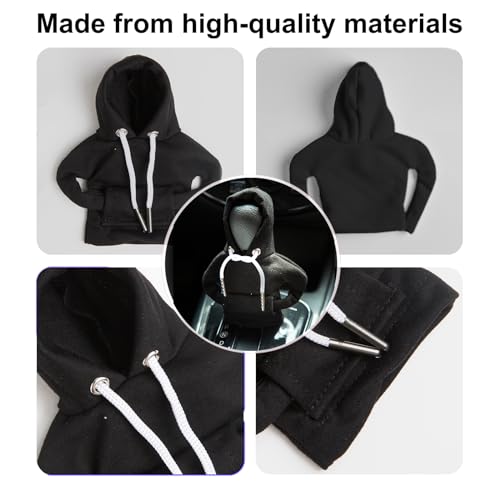 Car Shift Knob Hoodie,Gear Shift Hoodie,Funny Sweater Hoodie for Gearshift,Automotive Interior Accessories（Black） - color: 1*Black