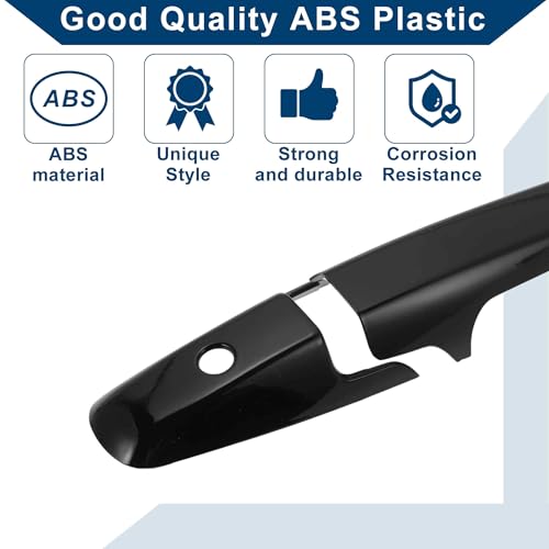 Car Door Handle Cover Trim for Honda Civic 2006-2011 |Side Door Handle Cover| Durable| 1 Set Black - color: Black