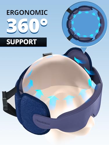Inspireyes Travel Pillows for Airplanes, Airplane Pillow with Sleep Eye Mask, 360° Support Headrest Strap Travel Essentials for Long Flight, Car Trip, No Bobblehead, Fit Various Heights, Dark Grey - color: U-dark Grey