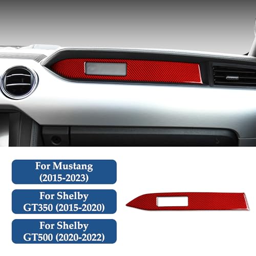 Car Instrument Panel Sticker Carbon Fiber Decal for Ford Mustang 2015 2016 2017 2018 2019 2020 2021 2022 2023 Accessories - color: Instrument Panel