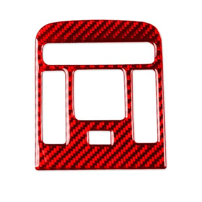 Carbon Fiber Compatible with Toyota Camry 2018 2019 2020 2021 2022 2023 2024 Accessories Car Dome Reading Light Lamp Button Cover Interior Sticker Red - color: Front Reading Light Lamp