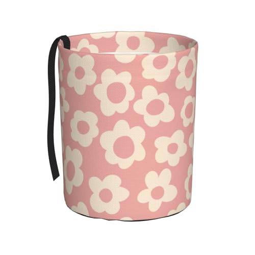 Vintage Groovy Flowers Car Trash Can Small Portable Car Garbage Bag for Back Front Seat RV's Camping Accessories - color: Vintage Groovy Flowers3
