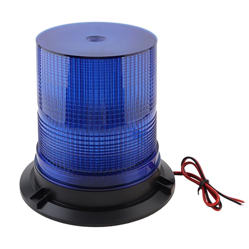 Blue Led Strobe Lights, 12-48V Warning Emergency Flashing Beacon Lights, 3 Modes Waterproof Flashing Safety Warning Lights for Trucks, Cars, Bus, Tractor, Mower, ATV, Golf Carts, UTV - color: Blue