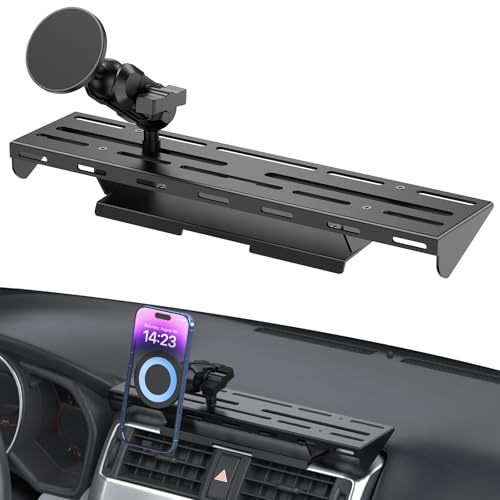 DIAMOOKY Metal Magnetic Phone Mount for Toyota 4Runner 2024 2023 2022 2021 2020-2010 5th Gen 4runner Accessories Dash Cell Phone Holder Adjustable Phone Stand Fit for All Smartphone - style: 2010-2024 (Full Size)