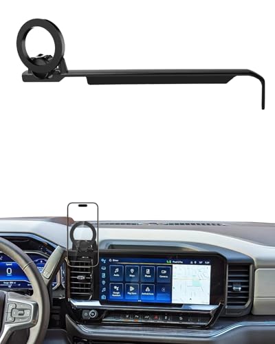 PZK Car Phone Mount for 2022-2025 2026 Chevrolet Silverado 1500/GMC Sierra 1500 LT/RST/ZR2/LTZ/LT Trail Boss/High Country Accessories 13.4-Inch Screen Compatible with MagSafe Chevy Car Phone Holder - color: Magsafe, size: Silverado 1500 /GMC Sierra 1500 2