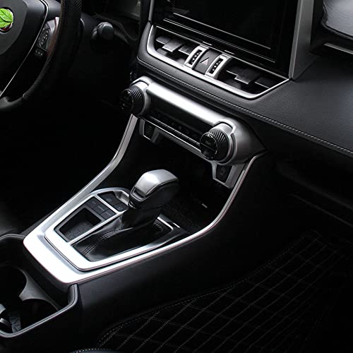 ERIDANUS Auto Accessories Fit for RAV4 2024 2023 2022 2021 2020 2019 Dashboard Ac Switch Panel Button Cover Frame Trim (Matte Silver) ABS 1 PC - color: Matte Silver