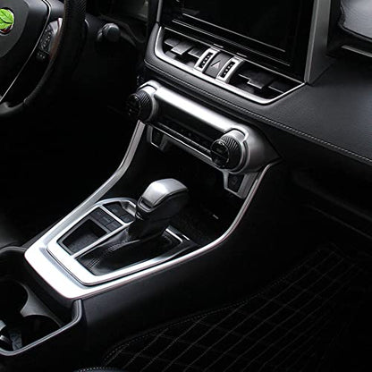 ERIDANUS Auto Accessories Fit for RAV4 2024 2023 2022 2021 2020 2019 Dashboard Ac Switch Panel Button Cover Frame Trim (Matte Silver) ABS 1 PC - color: Matte Silver