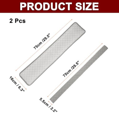 HARFINGTON 2pcs Shoulder Strap Cushions 29.5 Inch Car Seat Belt Pads Cover Auto Seatbelt Strap Shoulder Pad Automotive Seat Belt Cushion Pad for Auto SUV Truck, Grey - color: Grey, size: 29.5 Inch
