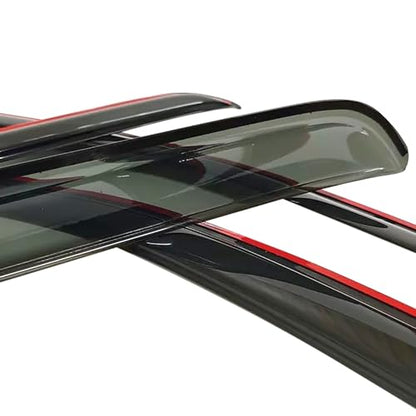 in-Channel Rain Guards 4-Piece Compatible with 2021-2025 Jeep Grand Cherokee L Window Visors Side Window Deflectors Vent Visor Shield Shade - size: 2021-2025 Jeep Grand Cherokee L