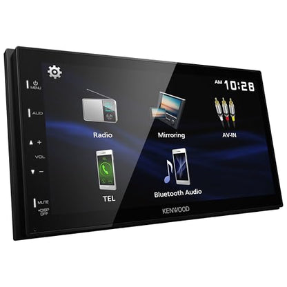KENWOOD DMX150BT 6.8" Capacitive Touchscreen Digital Multimedia Receiver – Bluetooth, USB Mirroring for Android, Rear Camera Input, 13-Band EQ
