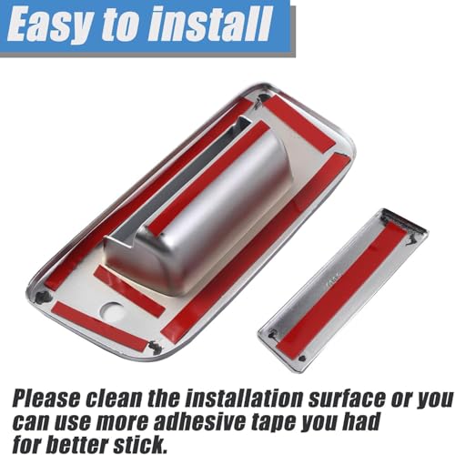 AUCERAMIC Chrome Tailgate Door Handle Cover with Keyhole Compatible with 2007-2013 Chevy Silverado GMC Sierra 1500 2500HD 3500HD