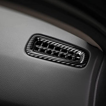 Car Air Outlet Vent Cover Trim Decals for 2022 2023 2024 2025 Honda Civic 11th Gen Accessories ABS Carbon Fiber Interior Stickers - color: Air Vent Trim