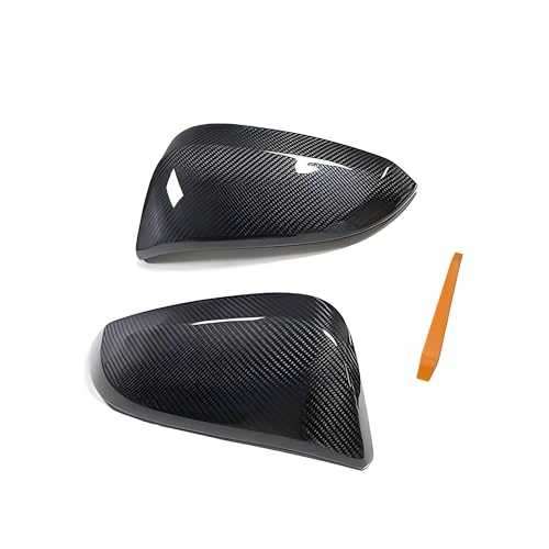 Carbon Fiber Left & Right Side Mirror Cover Cap Compatible with Toyota 4RUNNER 2013-2023, RAV4 2013-2018 SE/XLE/LTD, RAV4 HV 2016(Only for Models Without Side Camera) - size: Carbon Fiber(1 Pair)