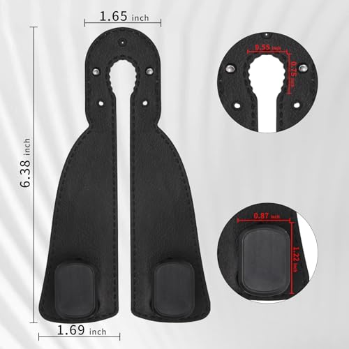 4 Pack Headrest Hooks for Car, Leather Car Seat Back Storage Hooks, Car Purse Holder for Purses and Handbags