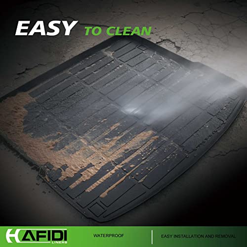 HAFIDI® Floor Mats & Cargo Liner Set Fit for 2017-2020 Ford Fusion & Lincoln MKZ (Not for Hybrid) All Weather Protection TPE Anti-Slip Automotive Full Set Floor Liners Custom Accessories - Black - style: 32) For Fusion 2017-2020 Full Set