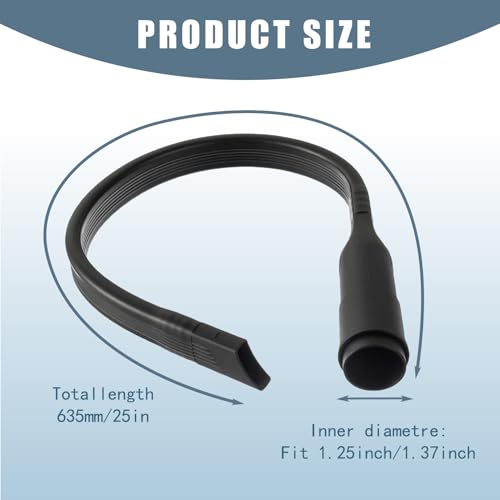 25-Inch,Universal Vacuum Crevice Tool Attachment Flexible Brush Kit, For All 1-1/4"(32mm) Or 1-3/8"(35mm) Inner Diameter Vacuum Hoses（2pack）