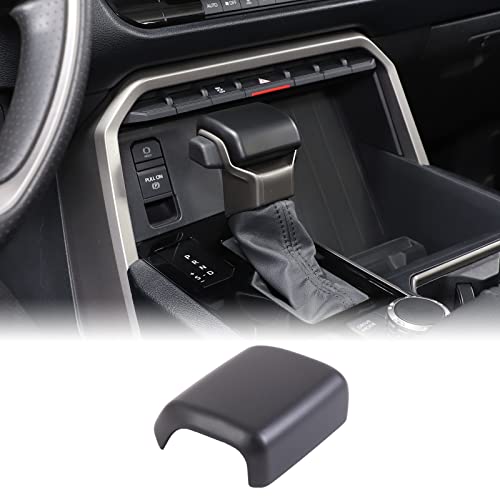Aunginsy Car Gear Shifter Hand Brake Trim Cover Compatible with Toyota Tundra 2022+, Sequoia 2023+ & Tacoma 2024+, Automatic Center Console Gear Shift Head Knob Scratch Protector Cover ABS Accessories - color: Matte Black(A)