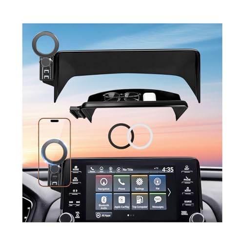 Car Phone Holder for Honda Accord 10th Gen 2022 2021 2020 2019 2018 (Only for 8-Inch Screen) 360° Rotation Magnetic Cell Phone Mount, Compatible with Magsafe, Does Not Affect Air Vent - style: Fit for 2018-2022 Accord, 8-Inch