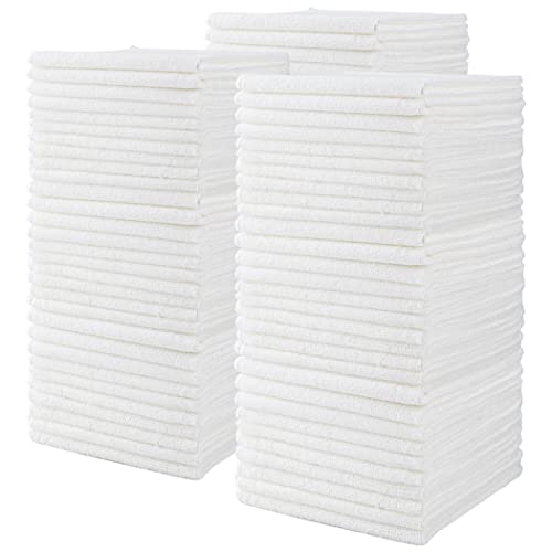 CARTMAN 14 x 14 Inch, 90 Pack, 280GSM Microfiber Cleaning Cloths, Non-Abrasive, Reusable and Washable, All Purpose Cleaning Towels for Household, Car Washing, Drying & Auto Detailing, White - size: 14"x14" 90pk white
