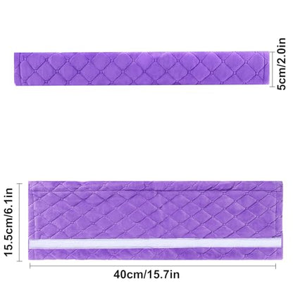 Amooca Soft Automotive Seat Belt Cover Seatbelt Shoulder Pad Neck Protector Cushions Universal Fit SUV Trucks Backpack Violet Extra Long 15.7in - color: Purple, size: 15.7in-1pc