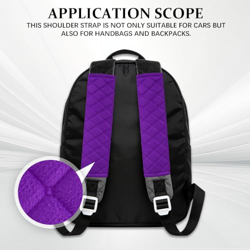 2PCS Car Seat Belt Pads Cover, Fluffy Car Seatbelt Covers, Soft Car Seat Belt Strap Cushion Protect Your Neck and Shoulder, Driving Seat Belt Shoulder Strap Cover for Most Autos (Purple) - color: Purple