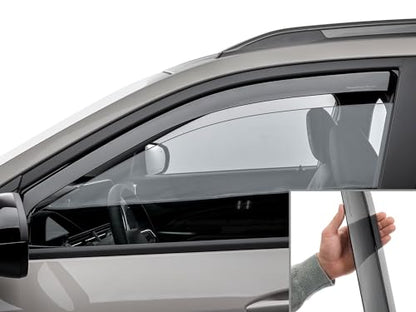 WeatherTech Custom Fit Side Window Deflectors for Chevrolet Trax (801076IM), Dark Tint - color: Dark Tint