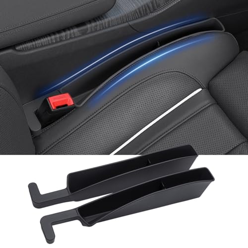 Car Seat Gap Filler, Seat Gap Organizer with Phone Holder, Car Seat Accessories, Car Organizer Fit Car SUV Truck-2PCS Black - color: Black, size: Standard