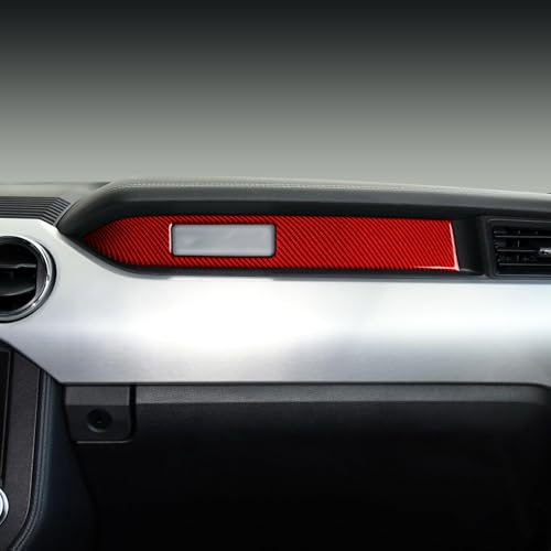 Car Instrument Panel Sticker Carbon Fiber Decal for Ford Mustang 2015 2016 2017 2018 2019 2020 2021 2022 2023 Accessories - color: Instrument Panel