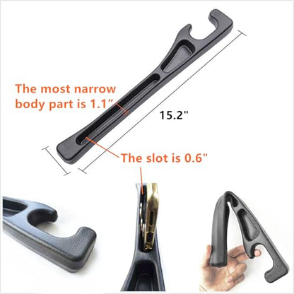 2 Pack Car Seat Gap Filler Stopper/Catcher, No-Drop Seat Guard Insert Between Seat and Console Black Car Accessories Auto Crevice Blocker Pad Plug Seat Gap Guard YMT-A02