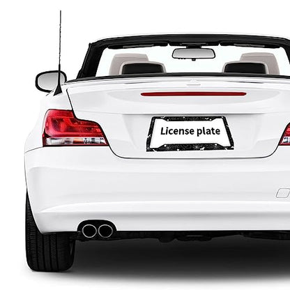 Halloween Spider Web License Plate Frame 2 Pack License Plate Holder Universal Aluminum License Plate Cover Car Accessories for Men Women - color: Halloween