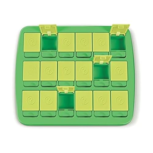 Genuine Fred MATCH UP Memory Snack Tray, Fun Interactive Snack Game for Kids, Travel Friendly Food Tray, Perfect Snacktivity for Picky Eaters - color: Green, size: 10" x 8.75"