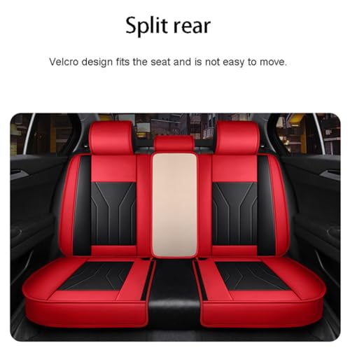 Upgraded Leather 5 Seats Car Seat Covers for Honda CR-V 2026 Vehicles Front&Rear Seat Protector Anti-Slip Durable Leather Seat Cushion White Blue