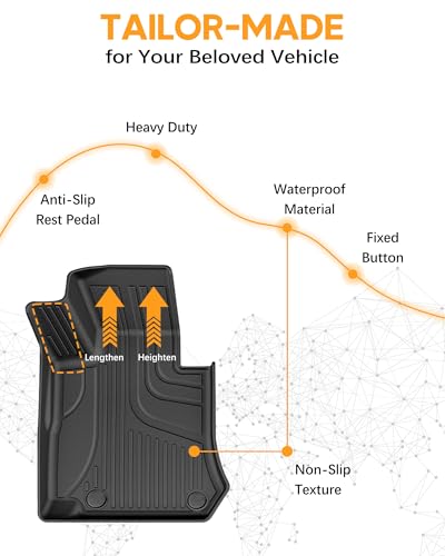 AOMSAZTO GLC Coupe Floor Mats 2016-2022, Cargo Mat Compatible with Mercedes Benz GLC Coupe Only, All Weather Custom Fit Rubber Floor Liners Trunk Mat Cargo Liner for 2016-2022 GLC300 Coupe, Black - style: 2) for Mercedes Benz GLC (Only Coupe) | 2016-2022
