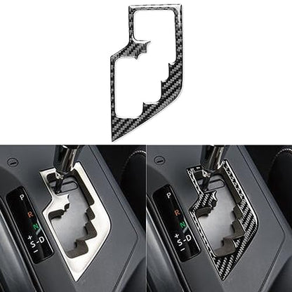 NVCNX Real Premium Carbon Fiber Car Center Console Automatic Transmission Gear Shift Panel Cover Decal Compatible with Toyota RAV4 2013 2014 2015 XLE LE Limited Interior Trim Accessories Black - C - color: 2013-2015 Gear Shift Panel Trim - C