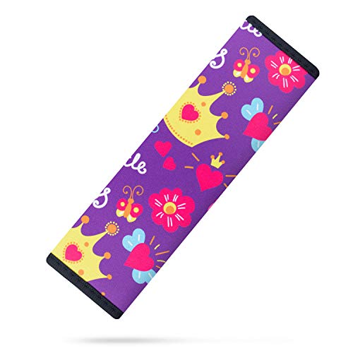 YR Seat Belt Cover for Kids, Soft Comfort Seat Belt Cushion for Children, Cute Cartoon Pattern Car Seat Belt Pads Cover for Girls and Boys, 1 Pack, Princess - color: Princess