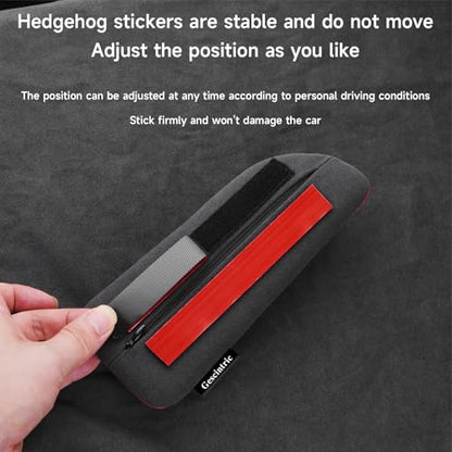 Alcantane Elbow Rest: Memory Foam Support for Car Legs and Knee, Anti-Fatigue - color: Red right hand pad