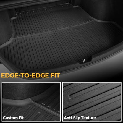 Floor Mats for Kia K5 2021-2026/Hyundai Sonata Gas 2020-2026, All Weather Floor Mats Trunk Cargo Liner Accessories, Full Coverage Set (Fit FWD Models) - size: For Kia K5 FWD | 2021-2026