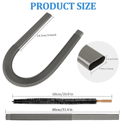 RTop Dryer Vent Cleaner Kit and Attachment Brush Bundle for Dyson Gen 5 V15 V12 V11 V10 V7 V8 Absolute Detect Cyclone Fluffy Mattress Outsize Vacuum Cleaner Accessories Kit Replacement Tools - style: Dryer Hose Bundle Kit Gray
