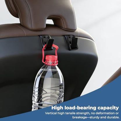 2 Packs Upgraded Foldable Car Seat Headrest Hidden Hooks for Volvo XC90 XC60 XC40 S90 S60 C70 V90 V60 EX30 EX90 60/90 Series Accessories, Storage Organizer for Purse Bag Toy Bottle
