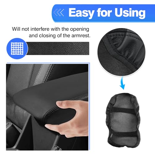 Autorder Center Console Cover for 2025 2026 Forester Accessories Armrest Cover Anti-Scratch Middle Console Pad Leather Armrest Protector - size: Subaru Forester 2025-2026