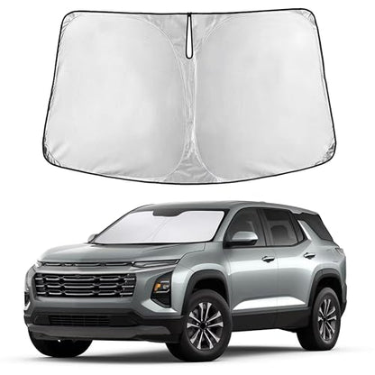 Autovir Windshield Sun Shade Fit for 2025-2024 2025 2026 Chevrolet Equinox Sun Shade, Front Window Sun Visor, UV Protection, Heat Blocker, Foldable Car Accessories - size: For Chevrolet Equinox 2025–2026