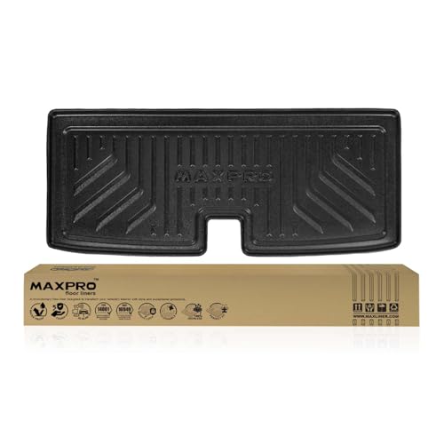 Premium MAXPRO All Weather Cargo Mat Compatible with Honda Pilot 2023-2025 | Rear Trunk Liner Custom Fit | Waterproof Heavy Duty Cargo Tray Interior Floor Protection Floor Mat - size: Cargo Liner (5th Row)