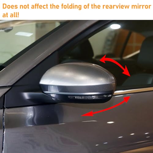 Moonlinks Compatible with Nissan Sentra 2020 2021 2022 2023 2024 Side Mirror Cover Replacement, Gray Left Driver Side Clip-on Mirror Cap for Sentra S/SR/SV/Sense/Advance/Exclusive - color: Left Gray